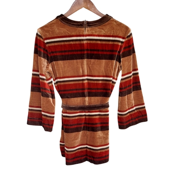 70's Vintage Butte Knit Velour Mini Dress/Tunic - Picture 4 of 5
